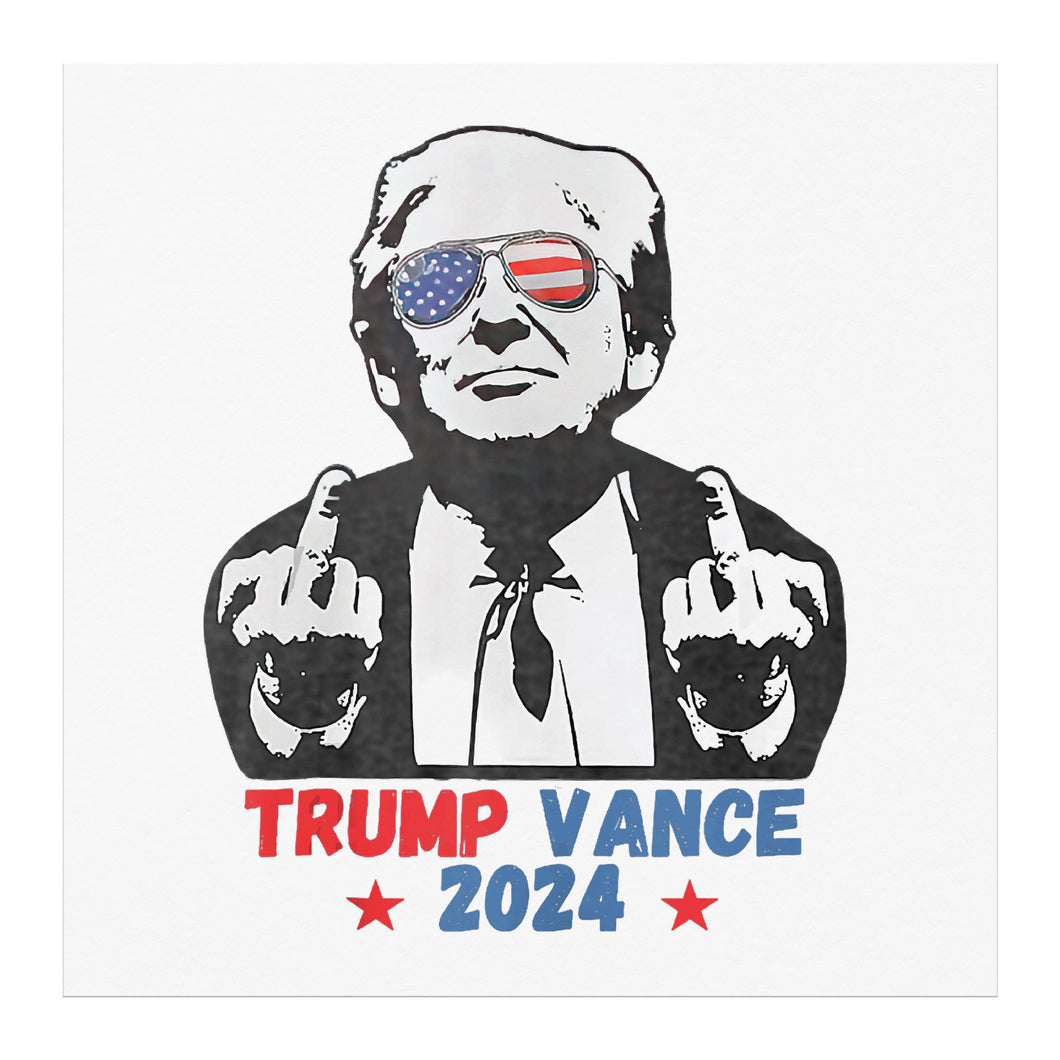 Trump USA Sunglasses Vance 2024 MAGA Poster 12x12