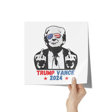 Load image into Gallery viewer, Trump USA Sunglasses Vance 2024 MAGA Poster 12x12