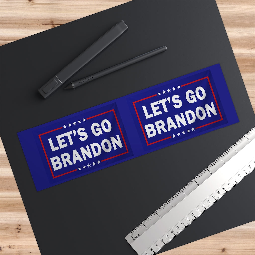Let's Go Brandon Bumper Sticker (3 x 11.5)– Trump Mug