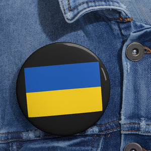 Ukraine Flag Pin Button
