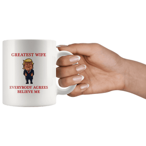 Greatest Wife Trump Thumbs Up Mug - Trump Mug