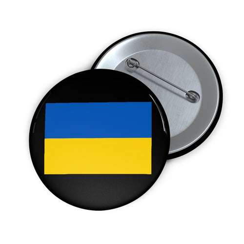 Ukraine Flag Pin Button