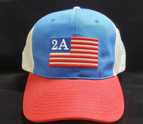2nd Amendment USA Flag Baseball Cap Trucker Hat