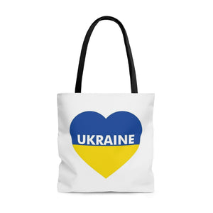 I Love Ukraine Heart Tote Bag