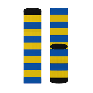 Ukraine Flag Striped Socks