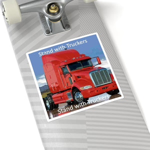 Stand with Truckers Truck Convoy Trucker Sticker