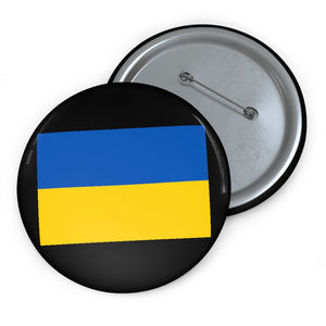 Ukraine Flag Pin Button