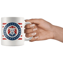 Load image into Gallery viewer, Trump MAGA Lion - USA Patriotic Red, White, Blue Mug - Trump Mug