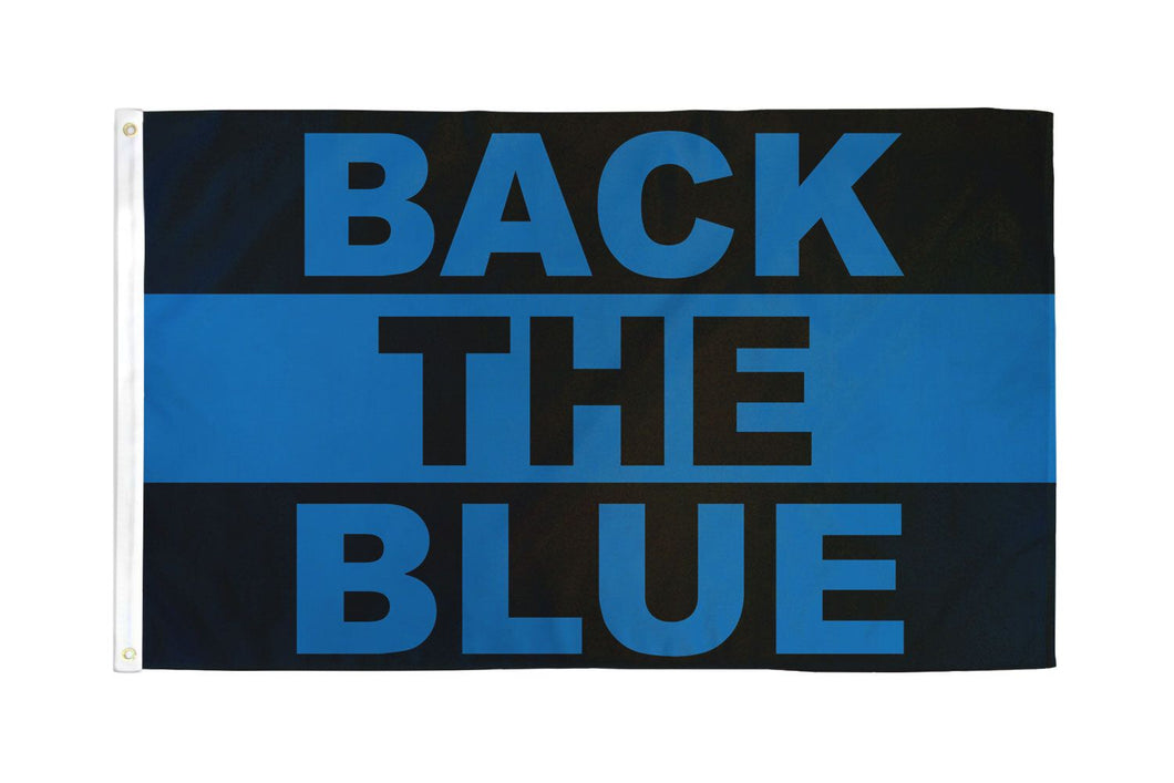 Back the Blue Flag Thin Blue Line for Police Law Enforcement 3x5 Feet Banner Flag