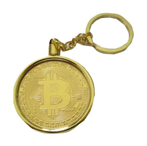 Bitcoin Physical Display Metal Novelty Keyring Keychain - Trump Mug