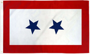 Blue Star Service Flag 2 Star Military 3x5 Feet Flag - Trump Mug