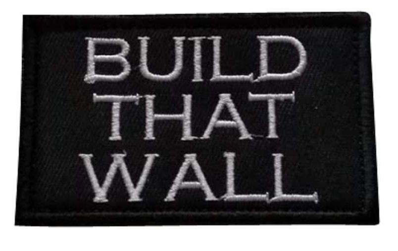 Build That Wall Make America Great Again MAGA Donald Trump Hook & Loop Patch - Trump Mug
