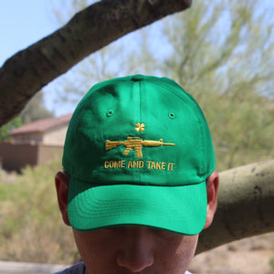Green and Gold Come and Take It Baseball Cap Hat