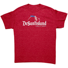 Load image into Gallery viewer, DeSantisland Ron DeSantis Florida Land of Liberty WHITE Text T-Shirt