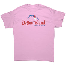 Load image into Gallery viewer, DeSantisland Ron DeSantis Florida Land of Liberty RED Text T-Shirt
