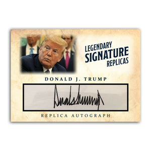 Donald Trump President MAGA Make America Great Again Replica Signature Autograph Novelty Card