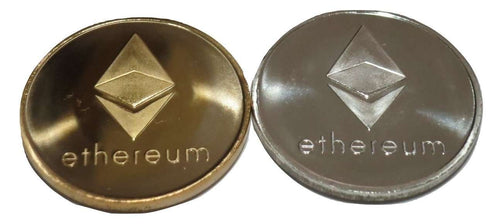 Set of Gold and Silver Plated Color Ethereum Coins ETH Physical Cryptocurrency Collectible Coins - Trump Mug