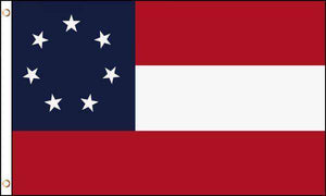 CSA First National 7 Star Patriotic American Historical Confederate Rebel Stars & Bars 3x5 Feet Banner Flag - Trump Mug
