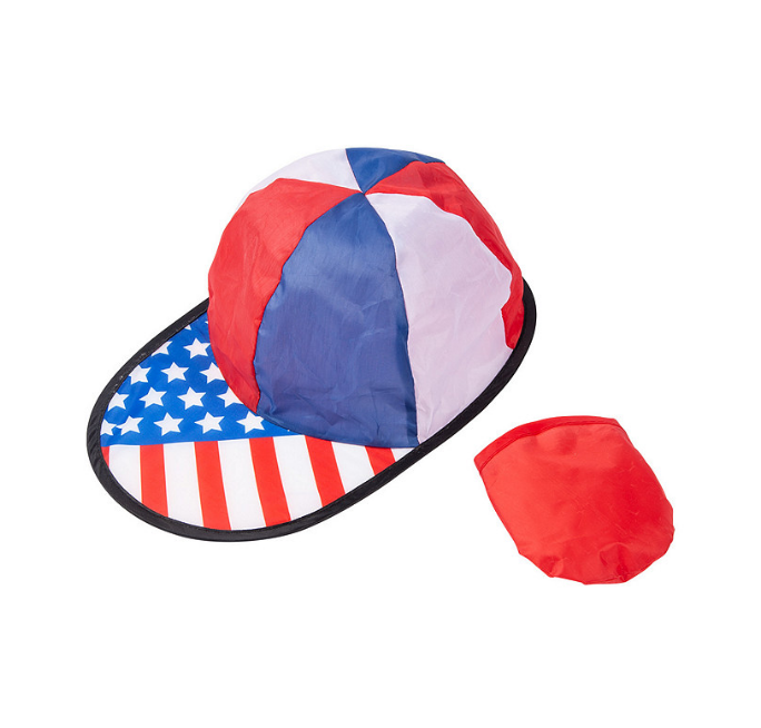 Foldable USA Patriotic America Baseball Cap Hat