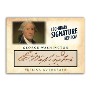 George Washington American History USA Replica Signature Autograph Novelty Card