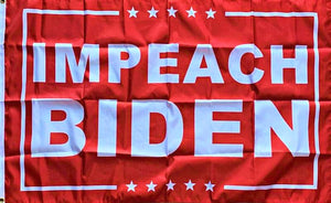 Impeach Biden Anti-Biden 3x5 Feet MAGA Trump Banner Flag