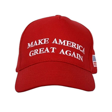 Load image into Gallery viewer, MAGA Make America Great Again Donald Trump USA Flag Baseball Cap Hat RED - Trump Mug