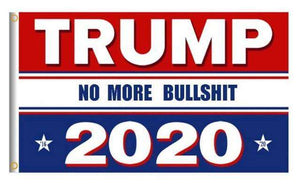 RWB Donald Trump 2020 No More BS President 3x5 Feet MAGA Banner Flag - Trump Mug