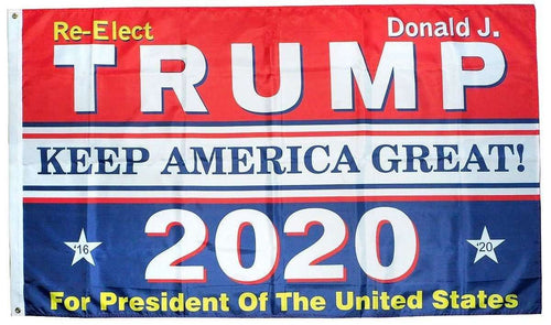 RWB Re-Elect Donald Trump Flag Keep America Great 2020 President 3x5 Feet MAGA Banner Flag - Trump Mug