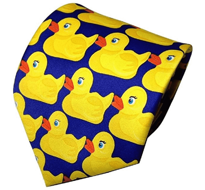Rubber Duck Necktie Barney Ducky Tie - Trump Mug