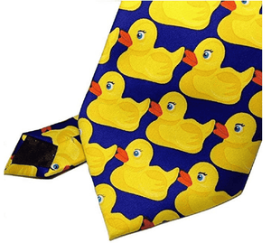 Rubber Duck Necktie Barney Ducky Tie - Trump Mug