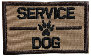 Service Dog, K9 Dog Police Embroidered Tactical Morale Hook & Loop Patch