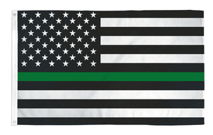 Thin Green Line USA Army Military Sheriffs Law Enforcement 3x5 Feet Banner Flag - Trump Mug