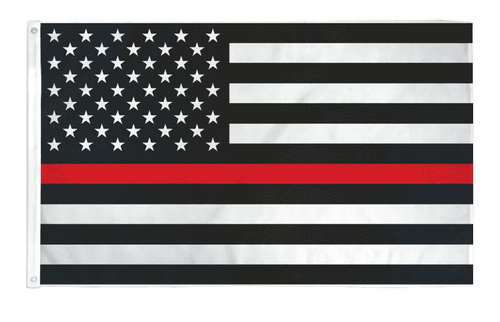 Thin Red Line USA American Flag for Firefighters Emergency Rescue EMT EMS Paramedics 3x5 Feet Banner Flag - Trump Mug