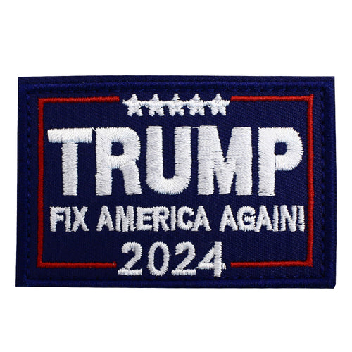 Trump Fix America Again 2024 Embroidered MAGA Hook and Loop Patch