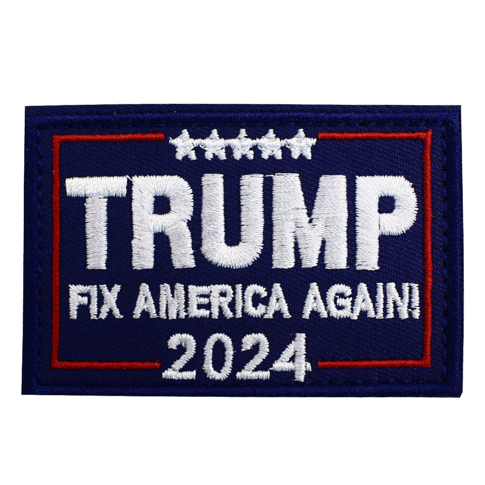 Trump Fix America Again 2024 Embroidered MAGA Hook and Loop Patch