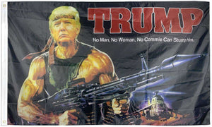 Trump Rambo President 3x5 Feet MAGA Banner Flag - Trump Mug