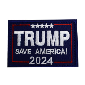 Trump Save America 2024 Embroidered MAGA Hook and Loop Patch