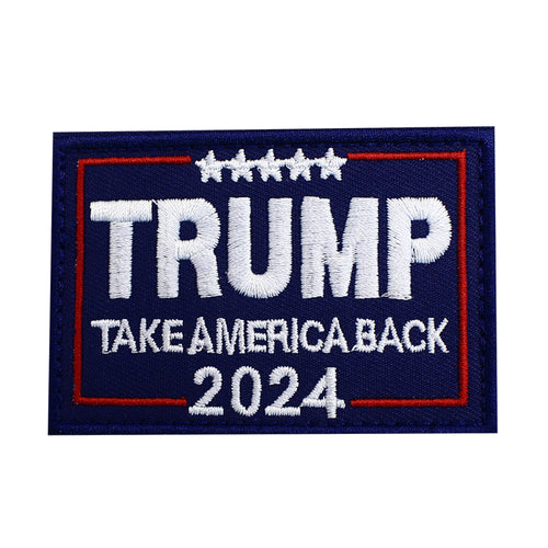 Trump Take America Back 2024 Embroidered MAGA Hook and Loop Patch