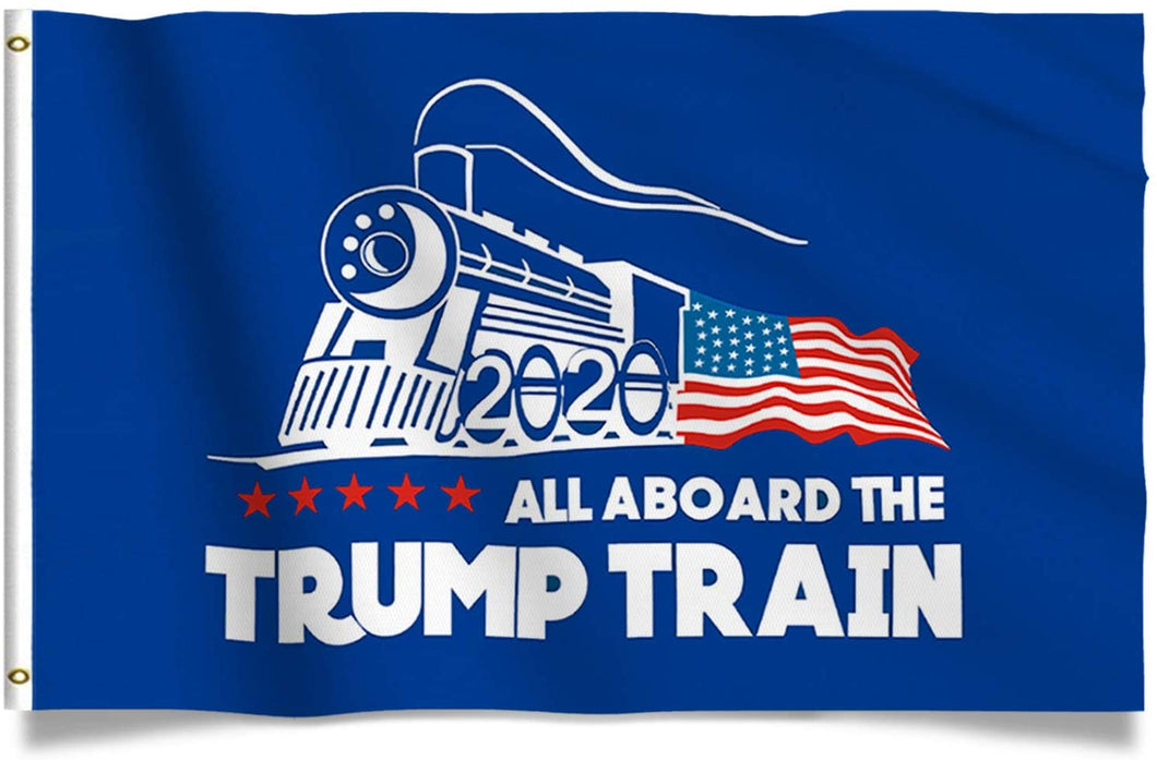 Trump Train 2020 President 3x5 Feet MAGA Banner Flag - Trump Mug