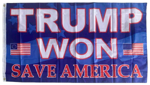 Trump Won Save America 3x5 Feet MAGA Banner Flag