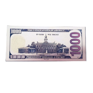 Gold Foil Donald Trump Presidential $1000 Dollar Bill with Currency Holder - Trump Mug