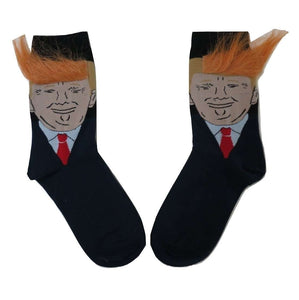 Donald Trump Hair Socks Unisex Crew Socks - Trump Mug