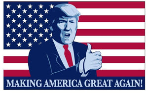 Donald Trump Thumbs Up President Make America Great Again USA 3x5 Feet MAGA Banner Flag - Trump Mug