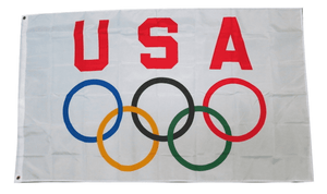 Team USA Olympic Games 3x5 Feet Flag Olympics Rings International Banner Flag - Trump Mug