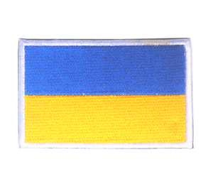 Ukraine Ukrainian Flag Embroidered Hook & Loop Patch