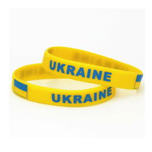 Load image into Gallery viewer, Ukraine Ukrainian Silicone Wrist Band Bracelet Wristband