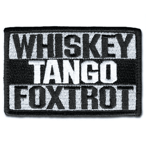 Whiskey Tango Foxtrot WTF Morale Tactical Hook & Loop Patch (White) - Trump Mug