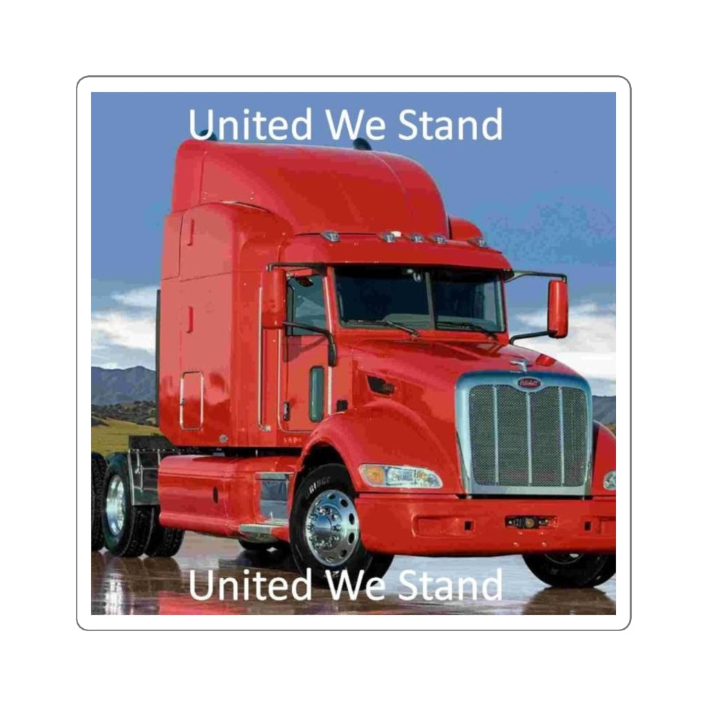 United We Stand Truck Convoy Trucker Sticker