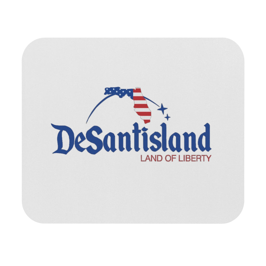 DeSantisland Ron DeSantis Florida Land of Liberty Mouse Pad WHITE