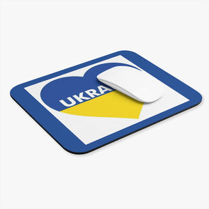 I Love Ukraine Heart Mouse Pad